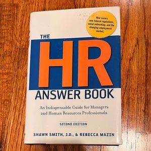 Hardcover book lightly used “The HR Answer Book”